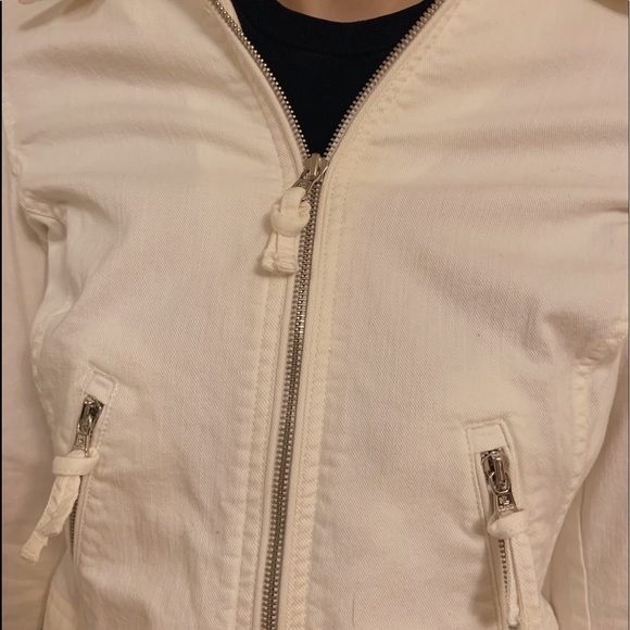 RALPH LAUREN WHITE SHORT DENIM JACKET - Picture 1 of 3